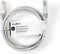 Nedis CAT5e Netwerkkabel - U/UTP - RJ45 Male - RJ45 Male - 20.0 m - Rond - PVC - Grijs - Label