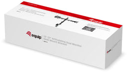 Equip 650115 - Full Motion dubbele monitorarm - Voor 2 schermen tot 27" - Zwart
