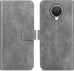 iMoshion Hoesje Geschikt voor Nokia G20 / G10 Hoesje Met Pasjeshouder - iMoshion Luxe Bookcase - Grijs