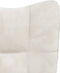 vidaXL Relaxstoel fluweel crèmewit
