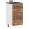 vidaXL - Keuken - onderkast - Porto - bewerkt - hout - oud - houtkleurig