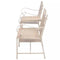 vidaXL - Tuinbank - 2-zits - 161 - cm - staal - wit