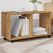 vidaXL - Rolkast - 72x33x42,5 - cm - bewerkt - hout - artisanaal - eikenkleurig