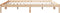 vidaXL - Bedframe - extra - lang - zonder - matras - massief - grenenhout - 200x220 - cm