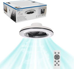 LED's light by Shada Moderno - Plafondventilator met verlichting - Afstandsbediening - 51 cm - Zwart