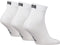 Puma Unisex Quarter Plain Enkelsokken - 3-Pack - Maat 35-38 - Grijs/Wit/Zwart (3 paar)