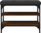 vidaXL - Schoenenbank - 62x32x47 - cm - bewerkt - hout - bruin - eikenkleur