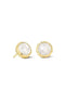 Casa Jewelry Oorknoppen Amalfi - Facet Geslepen Maansteen - Goud Verguld
