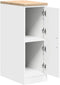 vidaXL - Garagekast - 30x51x85 - cm - massief - grenenhout - wit