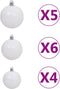 vidaXL - Kunstkerstboom - met - verlichting - en - kerstballen - 150 - cm - PVC - roze