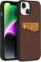 Accezz iPhone 14 - Back Cover - Premium Leather Card Slot - Bruin
