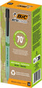 Balpen bic ecolutions media clic bio-based m zwart | 12 stuks