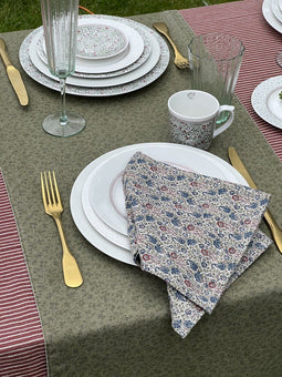 Laura Ashley Kitchen Linen Collectables Servetten Oxblood Rood Daniela 45x45cm