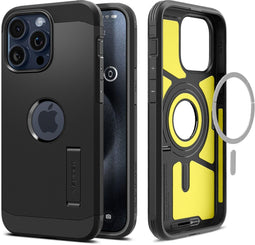 Spigen Tough Armor Magfit Case - iPhone 15 Pro Max - Schokabsorberend - Zwart