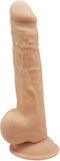 Silexd – Zeer Realistische Zuignap Dildo met Zachte Mantel en Harde Kern voor Levensechte Ervaring – 24.3 cm – beigeig