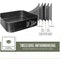COOCK 3-delige Bakvorm Set - Springvorm - Antiaanbaklaag - 24 tot 28 cm diameter (3 stuks)