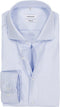 Seidensticker regular fit overhemd - mouwlengte 7 - structuur - blauw - Strijkvrij - maat 44