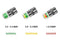 Set van 4 ventieldopjes die de bandenspanning meten - DIY