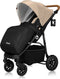 Lionelo Natt - Wandelwagen - Geschikt voor kinderen tot 22 kg - XXL Luifel met UPF50+ - Beige