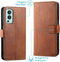 iMoshion Hoesje Geschikt voor OnePlus Nord 2 Hoesje Met Pasjeshouder - iMoshion Luxe Bookcase - Bruin