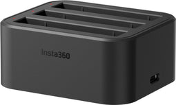 Insta360 X3 - Batterij oplader - Laadt 3 batterijen tegelijk - USB-C