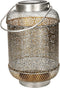 Anna's collection Solar lantaarn - zilver - metaal - 16 x 26 cm