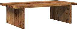 vidaXL - Monitorstandaard - 50x27x15 - cm - bewerkt - hout - oud - houtkleurig