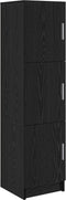 vidaXL - Zwart - Eiken - Sideboard - Zwart - Eiken - MDF - en - Houtfineer - Middelgroot