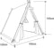Sunny Sienna Speeltent met vlaggen en vloermat Crème – Wigwam Tipi Tent voor kinderen met Slinger & Opbergtas - Stokken FSC hout - 120x100x105cm