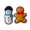 HAPPY PET SQUEAKY SNEEUWPOP EN PEPERKOEKMAN 22,5X16,5X6 CM 2 ST