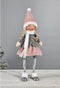 Decoratieve figuren DKD Home Decor Kerstmis Pop Polyester Meisjes (15 x 9 x 43 cm) (2 Stuks)