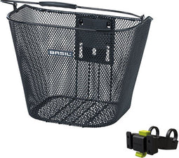 Basil Bremen - Fietsmand KF - Inclusief Bevestigingssysteem - Zwart
