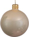 4 Glazen kerstballen glans 10 cm parel