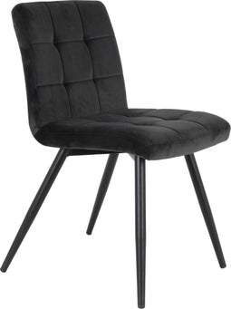 Light & Living Eetkamerstoel Olive - Antraciet - Velvet
