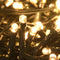 vidaXL - Kunstkerstboom - met - 300 - LED's - kerstballen - en - sneeuw - 240 - cm