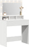 vidaXL - Witte - Kaptafel - met - LED - Verlichting - - - 79x41x135 - cm
