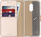 Accezz Hoesje Geschikt voor OnePlus 7 Hoesje Met Pasjeshouder - Accezz Wallet Softcase Bookcase - goud
