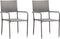 vidaXL - Tuinstoelen - 2 - st - poly - rattan - grijs