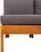 vidaXL - Tuinbank - met - 1 - armleuning - 2-zits - massief - acaciahout
