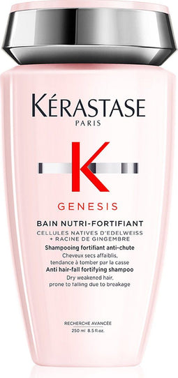 Kérastase Genesis Bain Nutri-Fortifiant - Versterkende en Voedende Anti-Haaruitval Shampoo voor Verzwakt Droog & Breekbaar Haar - 250ml