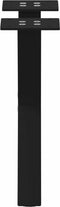 vidaXL - Salontafelpoten - 2 - st - X-vormig - 30x(30-31) - cm - staal - zwart