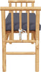 vidaXL - Ligbank - met - Kussen - 110 - cm - Bamboe