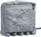vidaXL Buitenstopcontact 2 ingangen met timer polyresin grijs