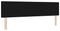 vidaXL - Hoofdbord - Knopgeplooid - Zwart - 180 - cm - Stof