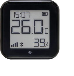 Shelly H&T Gen3 - Draadloze temperatuur- en luchtvochtigheidssensor - Bluetooth Wi-Fi - Zwart