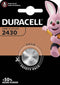 Duracell DL2430 - Knoopcelbatterij - 3,2mm hoog - 24,5mm breed - 24,5mm diep