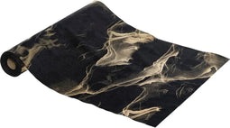 Fééric Lights and Christmas Kerst Loper - Tafelloper - 30x300cm - Zwart/Goud