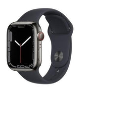 Apple Watch Series 7 - 41mm - Roestvrij staal - Grafiet - GPS + Cellular