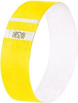 Sigel evenementenbandjes - super soft - 255x25mm - neon geel - 520 stuks - SI-EB223