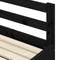 vidaXL - Slaapbank - met - onderschuifbed - 80x200 - cm - massief - grenenhout - zwart